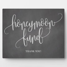 Chalkboard Honeymoon Fund - Sinal de Casamento