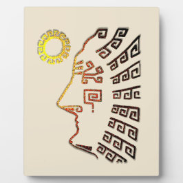 Placa Com Foto Desenho de Machu Picchu