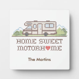 Placa Com Foto Home Sweet Motor Plaque