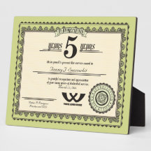 Prêmio de serviço de emprego de 5 anos de cor pers