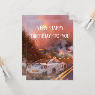 Placa com placa plana Nissan GTR