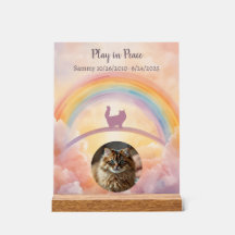 Placa Comemorativa de Gato em Acrílico – Meu Anjo