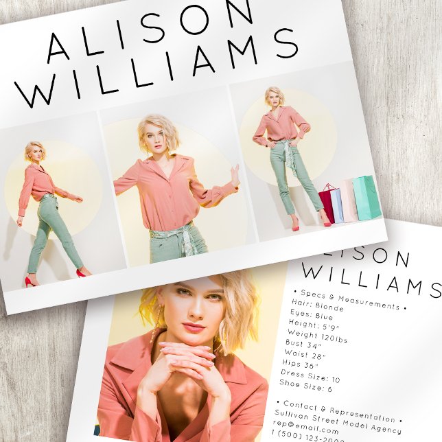 Placa Comp Modelo de Ator Fotográfico Moderno de 5 (Criador carregado)