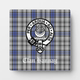 Placa Crachá de Clan Hannay Crest escocês e personalizad