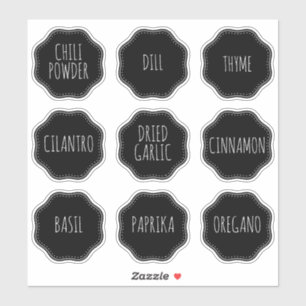 Placa-Cupboard de Etiqueta de Jar de Especialidade