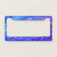 Placa de Abstrato de licença azul e roxa