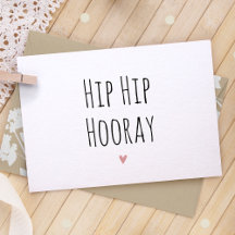 Placa de Anúncio de Gravidez Simples Hip Hooray