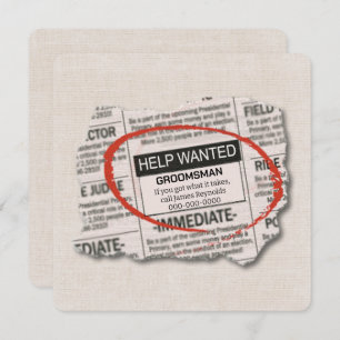 Placa de Anúncio em Papel para Solicitação de padr