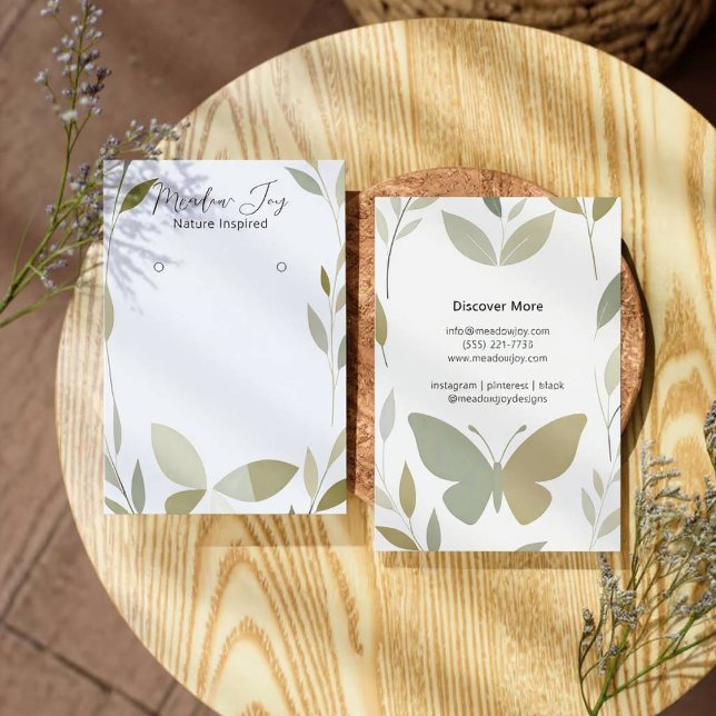 Placa de Arte da Foliagem de Aquarela Delicada (Butterfly Foliage Style)