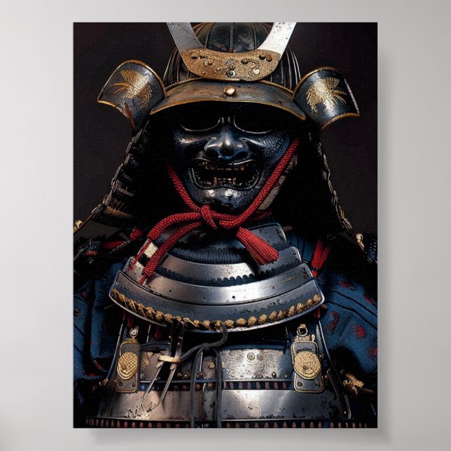 Placa de arte de poster wall imprimindo Samurai Ni (Frente)
