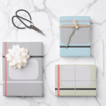 Placa de assinatura de faixa bege azul cinza