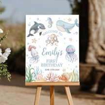 Placa de Boas-Vindas Baleia Oneder no Mar