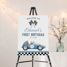 Placa de Boas-Vindas de 1º Aniversário do Carro de