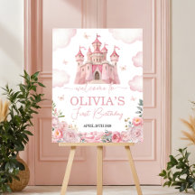 Placa de Boas-Vindas de Aniversário Princesa Caste