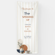Placa de Boas-Vindas de Casamento em Cerâmica Pers