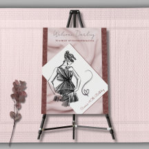 Placa de Boas-Vindas de Couture Fashionably Forty