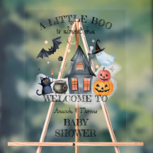 Placa de Boas-Vindas para Chá de Bebê Little Boo n