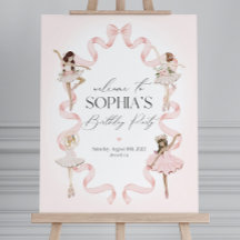 Placa de Boas-Vindas para Festa de Aniversário da 