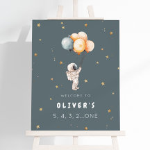 Placa de Boas-Vindas para Primeiro Aniversário Con