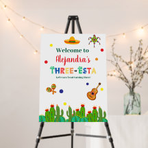 Placa de Boas-Vindas Three-esta Festa de Aniversár