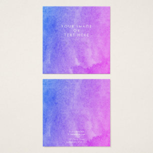 Placa de brinco de aquarela púrpura