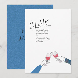Placa de brinde de férias - "Clink" Vidro Cheio
