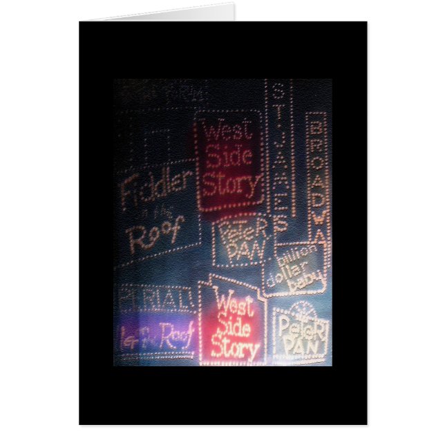 Placa de Broadway / Convites (Frente)