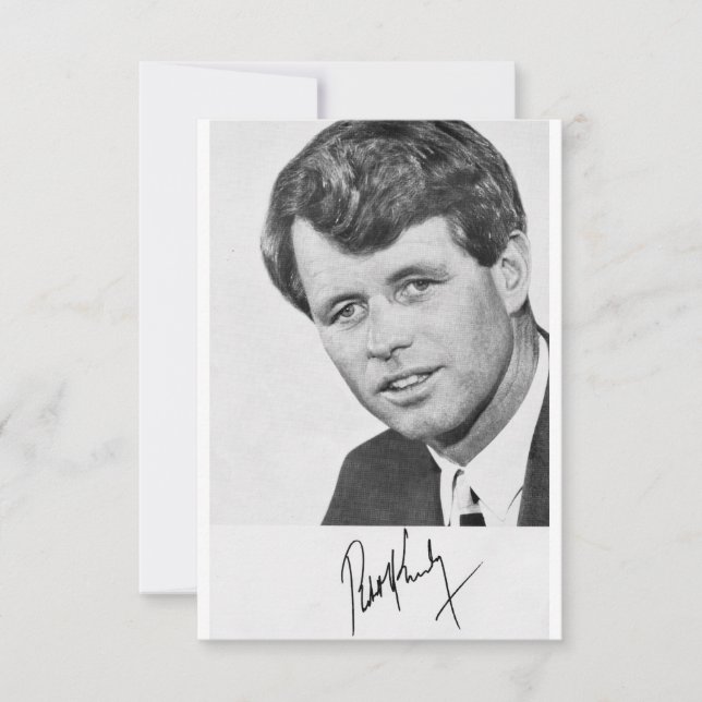 Placa de campanha Robert Kennedy, autografada em 1 (Frente)