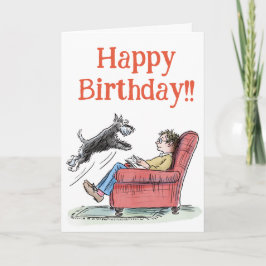 Placa de Cartões de aniversários Engraçado Schnauz
