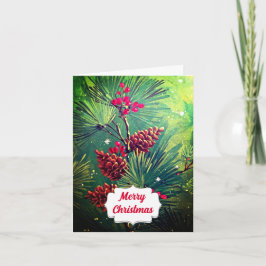 Placa de Cartões de natal de Árvore Retroativa Fel