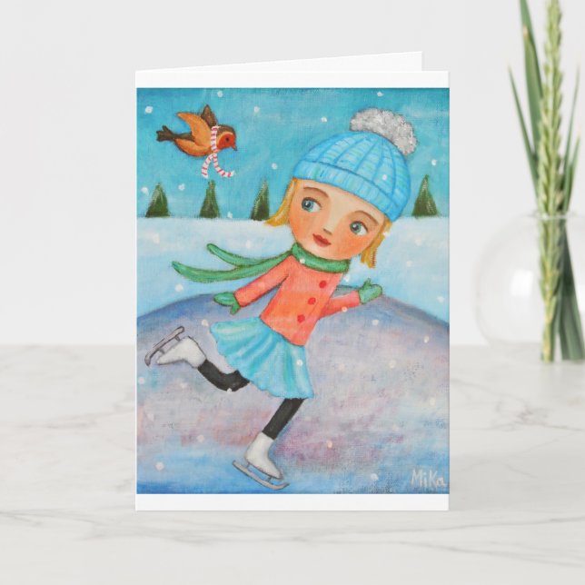 Placa de Cartões de natal de Cartão de Natal Única (Frente)