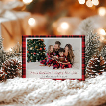 Placa de Cartões de natal de Fotografia da Família