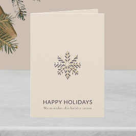 Placa de Cartões de natal Elegante Snowflake