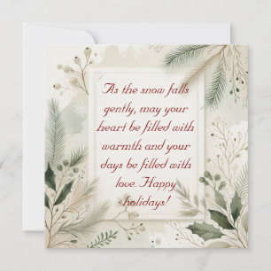 Placa de Cartões de natal minimalista