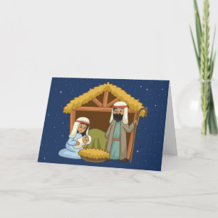 Placa de Cartões de natal Natividade
