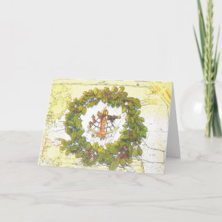 Placa de Cartões de natal Náutica