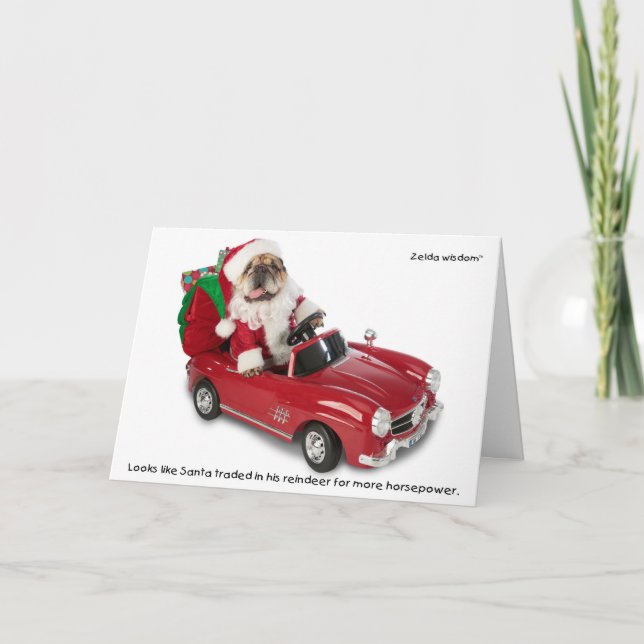 Placa de Cartões de natal para Papais noeis Zelda (Frente)