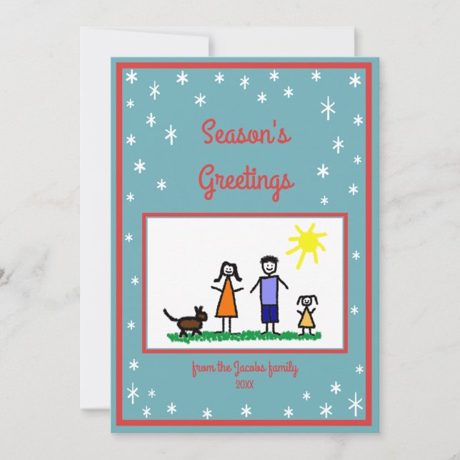 Placa de Cartões de natal Simples Personalizada St (Frente)