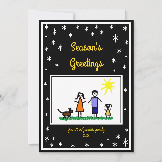 Placa de Cartões de natal Simples Personalizada St (Frente)