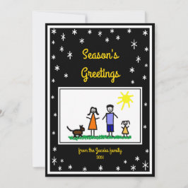 Placa de Cartões de natal Simples Personalizada St