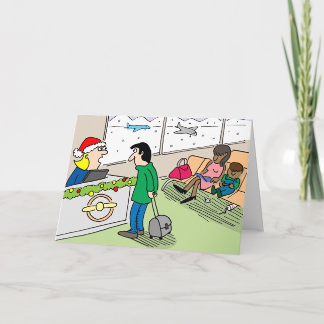 Placa de Cartões de natal viagem (Frente)