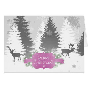 Placa de Cartões de natal Wonderland de inverno -