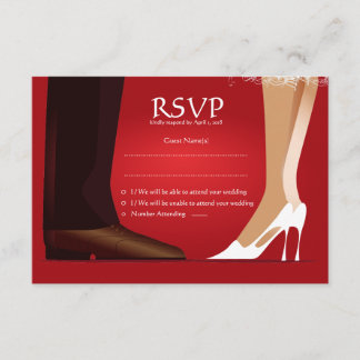 Placa de Casamento RSVP Moderna de Primeira Dança 