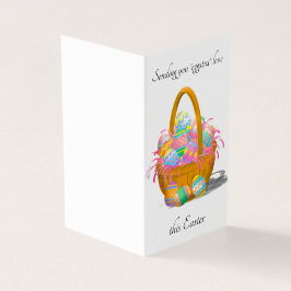 Placa de cesto de ovos de Páscoa personalizável