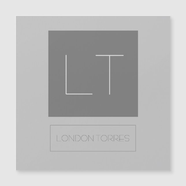 Placa de Cinzas de Monograma Atrativo (Frente)