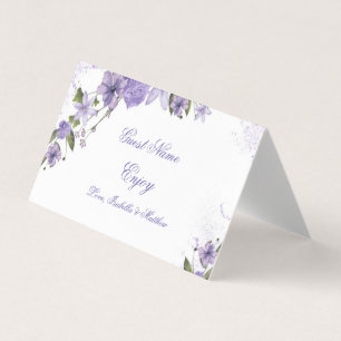 Placa de Colocação Dobrada De Casamento Floral Rox