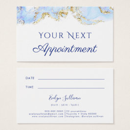 placa de compromisso design de marcação azul