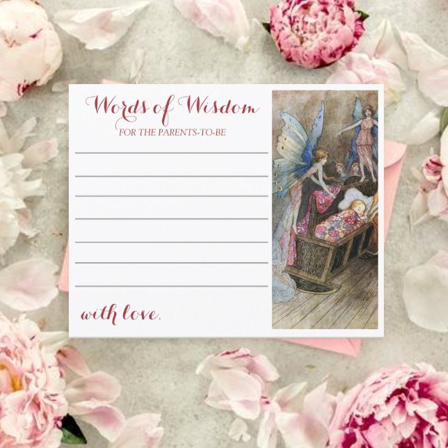 Placa de conselho de bênção de Chá de fraldas, de  (Criador carregado)