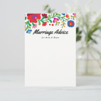 Placa de conselho do Casamento de bordado mexicano