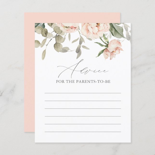 Placa de conselho do Chá de fraldas borboleta-rosa (Frente/Verso)